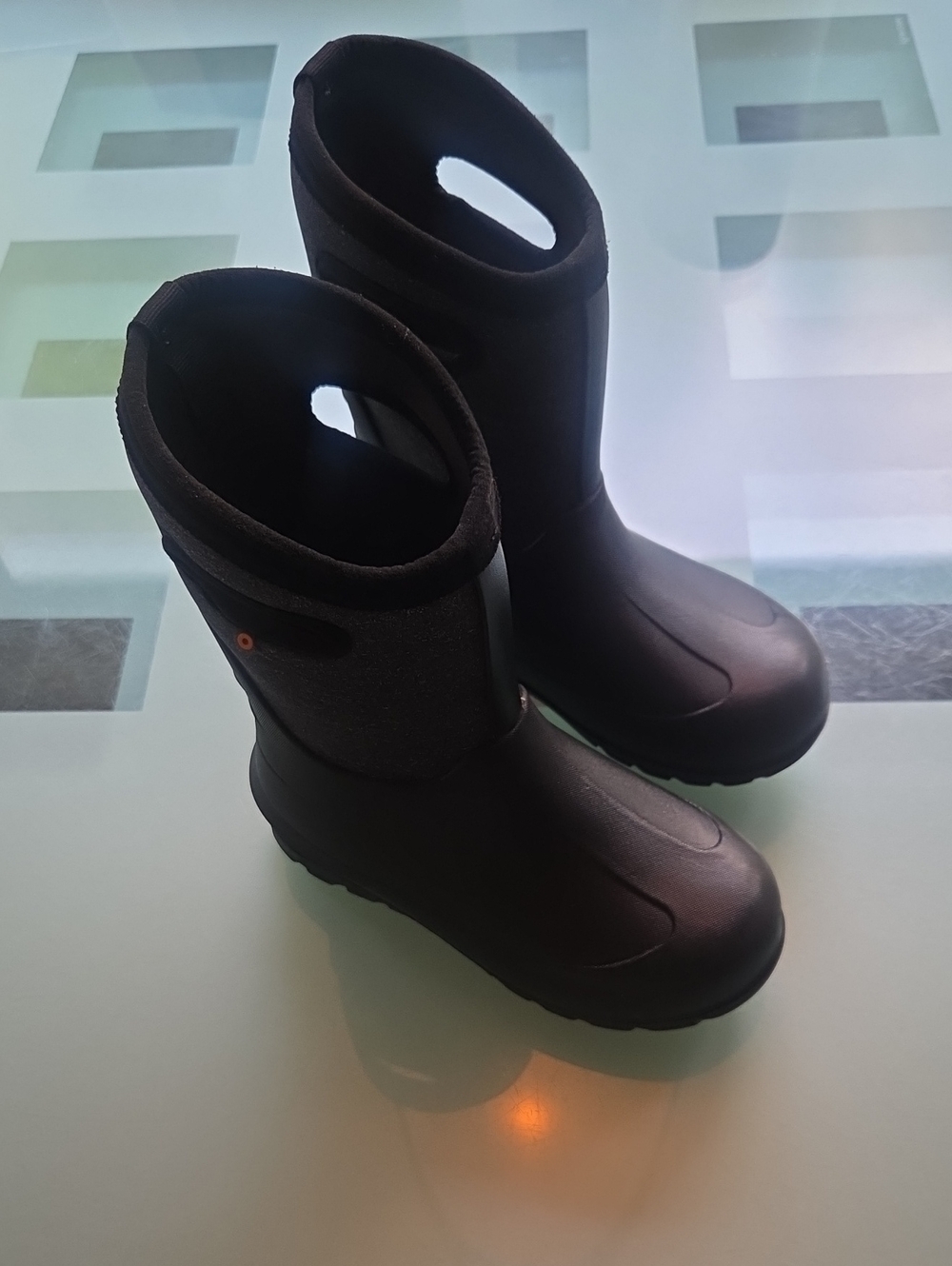 Bogs Kids Black Waterproof Pull-On Rain & Snow Boots